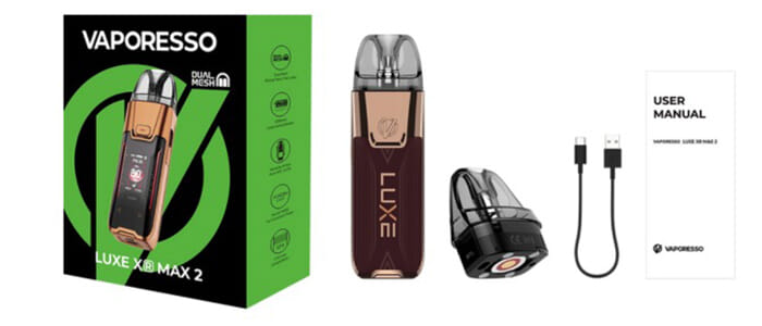 Contenu boîte Luxe XR Max 2